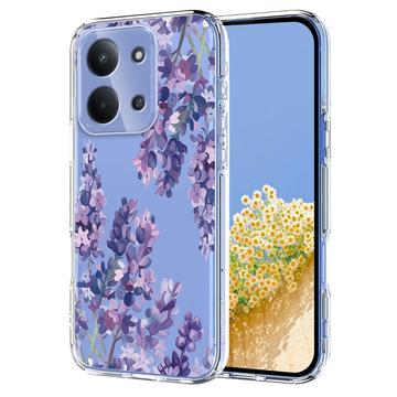 Xiaomi Redmi 15C TPU-cover med blomstermønster - Blåregn
