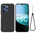 Xiaomi Redmi 15C Flydende silikone cover med håndrem