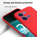 Xiaomi Redmi 15C Flydende silikone cover med håndrem - rød