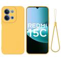 Xiaomi Redmi 15C Flydende silikone cover med håndrem