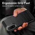 Xiaomi Redmi 15a/R70/R70m Børstet TPU Cover - Karbonfiber