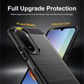 Xiaomi Redmi 15a/R70/R70m Børstet TPU Cover - Karbonfiber