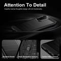 Xiaomi Redmi 15a/R70/R70m Børstet TPU Cover - Karbonfiber