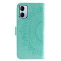 Xiaomi Redmi 15a Mandala Etui med Pung med håndledsrem - mintgrøn