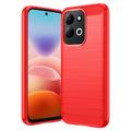 Xiaomi Redmi 17 5G/4G Børstet TPU Cover - Karbonfiber