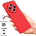 Xiaomi Redmi 17C Flydende silikone cover med håndrem - Rød