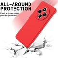 Xiaomi Redmi 17C Flydende silikone cover med håndrem - Rød