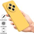 Xiaomi Redmi 17C Flydende silikone cover med håndrem - Gul