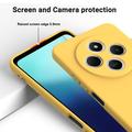 Xiaomi Redmi 17C Flydende silikone cover med håndrem - Gul