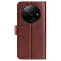 Xiaomi Redmi A3 Pung Cover med Magnetisk Lukning - Brun