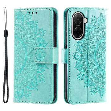 Xiaomi Redmi A5 4G/Poco C71 Mandala Series Etui med Pung - Grøn