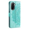 Xiaomi Redmi A5 4G/Poco C71 Mandala Series Etui med Pung - Grøn