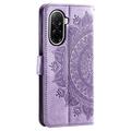Xiaomi Redmi A5 4G/Poco C71 Mandala Series Etui med Pung - Lilla