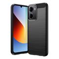 Xiaomi Redmi A7 Pro Børstet TPU Cover - Karbonfiber