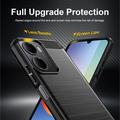 Xiaomi Redmi A7 Pro Børstet TPU Cover - Karbonfiber