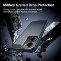 Xiaomi Redmi A7 Pro Børstet TPU Cover - Karbonfiber - blå