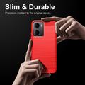 Xiaomi Redmi A7 Pro Børstet TPU Cover - Karbonfiber