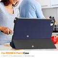 Xiaomi Redmi K Pad 2 Tri-Fold Series Smart Folio-etui - mørkeblå