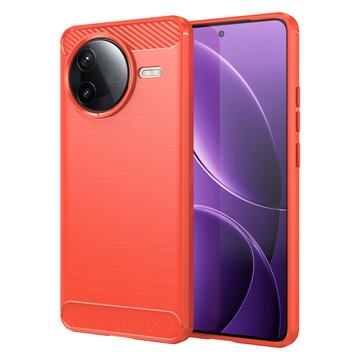 Xiaomi Redmi K80/Poco F7 Pro Børstet TPU Cover - Karbonfiber
