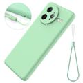 Xiaomi Redmi K80 Pro/Poco F7 Ultra Flydende silikone cover med håndrem - grøn
