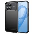 Xiaomi Redmi K90/Poco F8 Pro Børstet TPU Cover - Karbonfiber