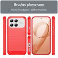 Xiaomi Redmi K90/Poco F8 Pro Børstet TPU Cover - Karbonfiber