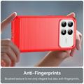 Xiaomi Redmi K90/Poco F8 Pro Børstet TPU Cover - Karbonfiber