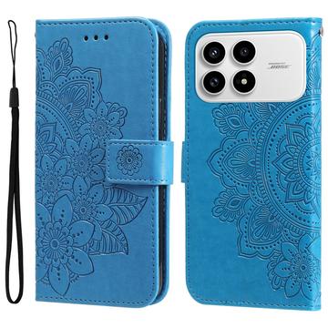 Xiaomi Redmi K90/Poco F8 Pro Mandala Series Etui med Pung - Blå