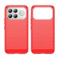 Xiaomi Redmi K90 Pro Max/Poco F8 Ultra Børstet TPU Cover - Karbonfiber