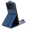 Xiaomi Redmi K90/Poco F8 Pro lodret flip-etui med stativ - mørkeblå