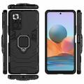 Xiaomi Redmi Note 10 Pro Hybrid Cover med Ring Holder - Sort