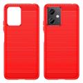 Xiaomi Redmi Note 12/Poco X5 Børstet TPU Cover - Karbonfiber