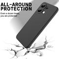 Xiaomi Redmi Note 13 4G Liquid Silikone Cover med Strop - Sort