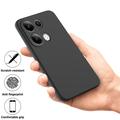 Xiaomi Redmi Note 13 Pro 4G/Poco M6 Pro Liquid Silikone Cover med Strop - Sort