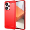 Xiaomi Redmi Note 13 Pro+ Børstet TPU Cover - Karbonfiber