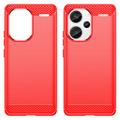 Xiaomi Redmi Note 13 Pro+ Børstet TPU Cover - Karbonfiber
