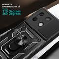 Xiaomi Redmi Note 13 Roterende Ring Hybrid Cover med Kameraskjold - Hvid