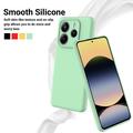 Xiaomi Redmi Note 14 5G Flydende silikone cover med håndrem - grøn