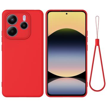 Xiaomi Redmi Note 14 5G Flydende silikone cover med håndrem