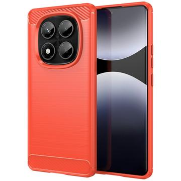 Xiaomi Redmi Note 14 Pro 4G Børstet TPU Cover - Karbonfiber