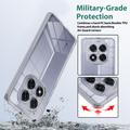 Xiaomi Redmi Note 14 Pro 4G Ridsefast Hybrid Cover - Gennemsigtig