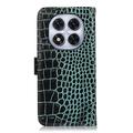Xiaomi Redmi Note 14 Pro 5G/Poco X7 Crocodile Series Læderpung med RFID - Grøn