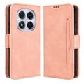 Xiaomi Redmi Note 14 Pro 5G/14 Pro+ 5G/Poco X7 Kortholder Pung Etui - Pink