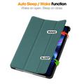 Xiaomi Redmi Pad 2 9.7 Tri-Fold Series Smart Folio-etui - Sortgrøn