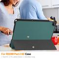 Xiaomi Redmi Pad 2 9.7 Tri-Fold Series Smart Folio-etui - Sortgrøn