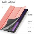 Xiaomi Redmi Pad 2 Dux Ducis Domo Tri-Fold Smart Folio Cover - Pink