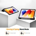 Xiaomi Redmi Pad 2 Pro/Poco Pad M1 Tri-Fold Series Smart Folio-etui - Sort