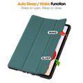 Xiaomi Redmi Pad 2 Pro/Poco Pad M1 Tri-Fold Series Smart Folio-etui - Sortgrøn