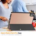 Xiaomi Redmi Pad 2 Pro/Poco Pad M1 Tri-Fold Series Smart Folio-etui - Rosaguld