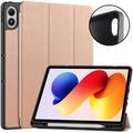 Xiaomi Redmi Pad 2 Pro/Poco Pad M1 Tri-Fold Series Smart Folio-etui - Rosaguld